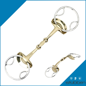 STUBBEN BIT 2260 GOLDEN WINGS BEVEL GAG-wholesale-brands-Top Notch Wholesale