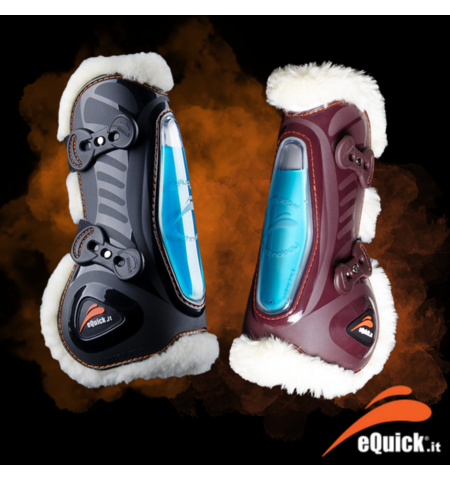 EQUICK ESHOCK GEL LAMBS WOOLOPEN FRONT SJ BOOT 