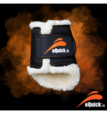 EQUICK ETRAINING BOOT REAR WITH FLUFFY