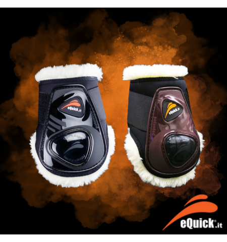 EQUICK ESHOCK LEGEND FLUFFY REAR BOOTS 